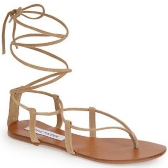 Steve Madden ‘Werkit' Gladiator lace up Sandal in Tan - Size 7 - Picture 3 of 3
